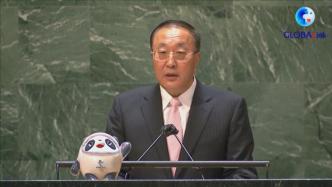 中国代表呼吁各国坚持奥林匹克精神，维护世界团结