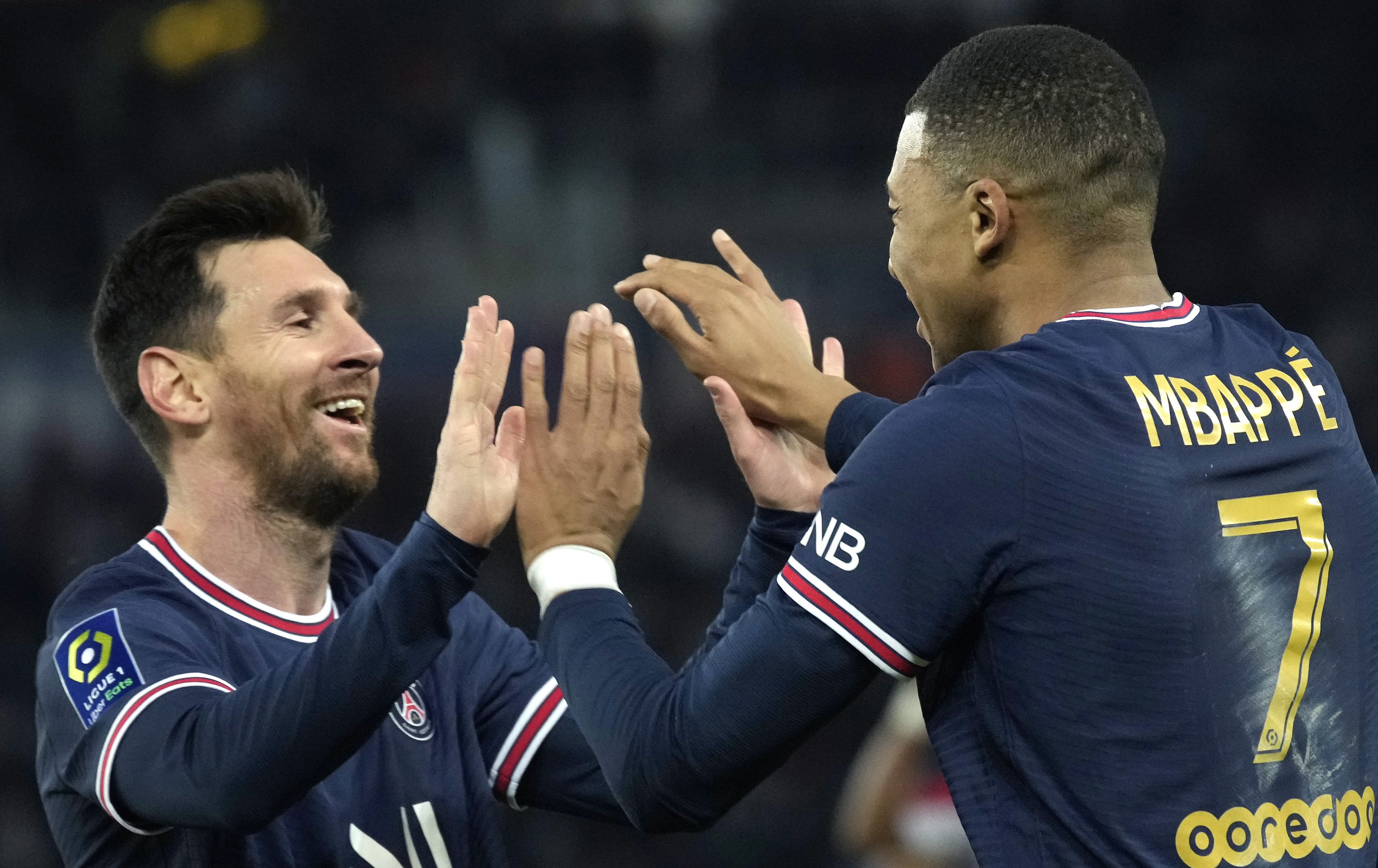 梅西和姆巴佩已多次联手制造进球.