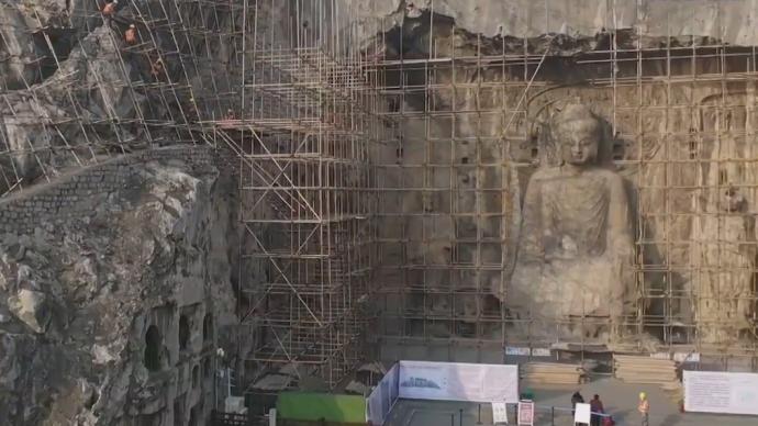 時隔50年,龍門石窟奉先寺再次啟動大型保護工程