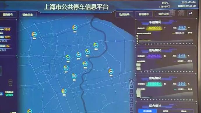 緩解周邊居民“停車難”，上海機(jī)關(guān)單位開門共享停車位