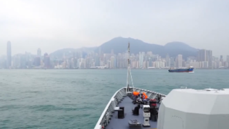 视频丨驻香港部队陆海空三军联合巡逻