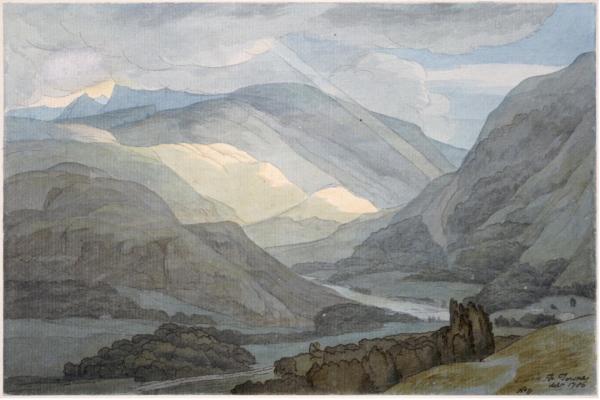 弗朗西斯·汤恩（Francis Towne，1739/40？-1816），莱德尔湖，1789。