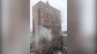 纽约一公寓楼发生火灾已致19死，大火一度窜出窗外