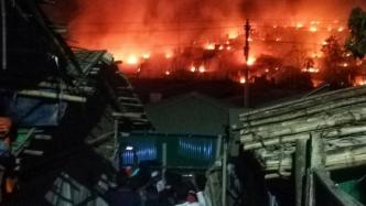 孟加拉国罗兴亚人难民营再度失火，超过5000人无家可归