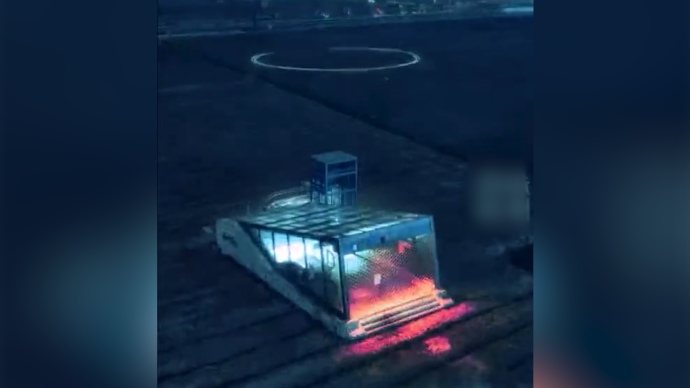 杭州最孤独的地铁口走红,网友创作出满满未来科幻感大片