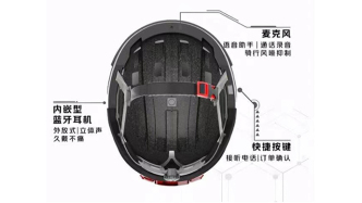 上海数百名外卖员试用智能头盔：语音接单，打电话不用掏手机
