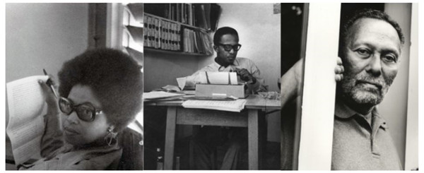 从左至右：西尔维娅·温特（1928-）、奥兰多·帕特森（1940-）、斯图亚特·霍尔（1932-2014）