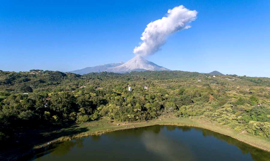 2017年1月22日，科利马火山。