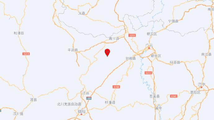 四川广元市青川县发生4.0级地震，震源深度10千米