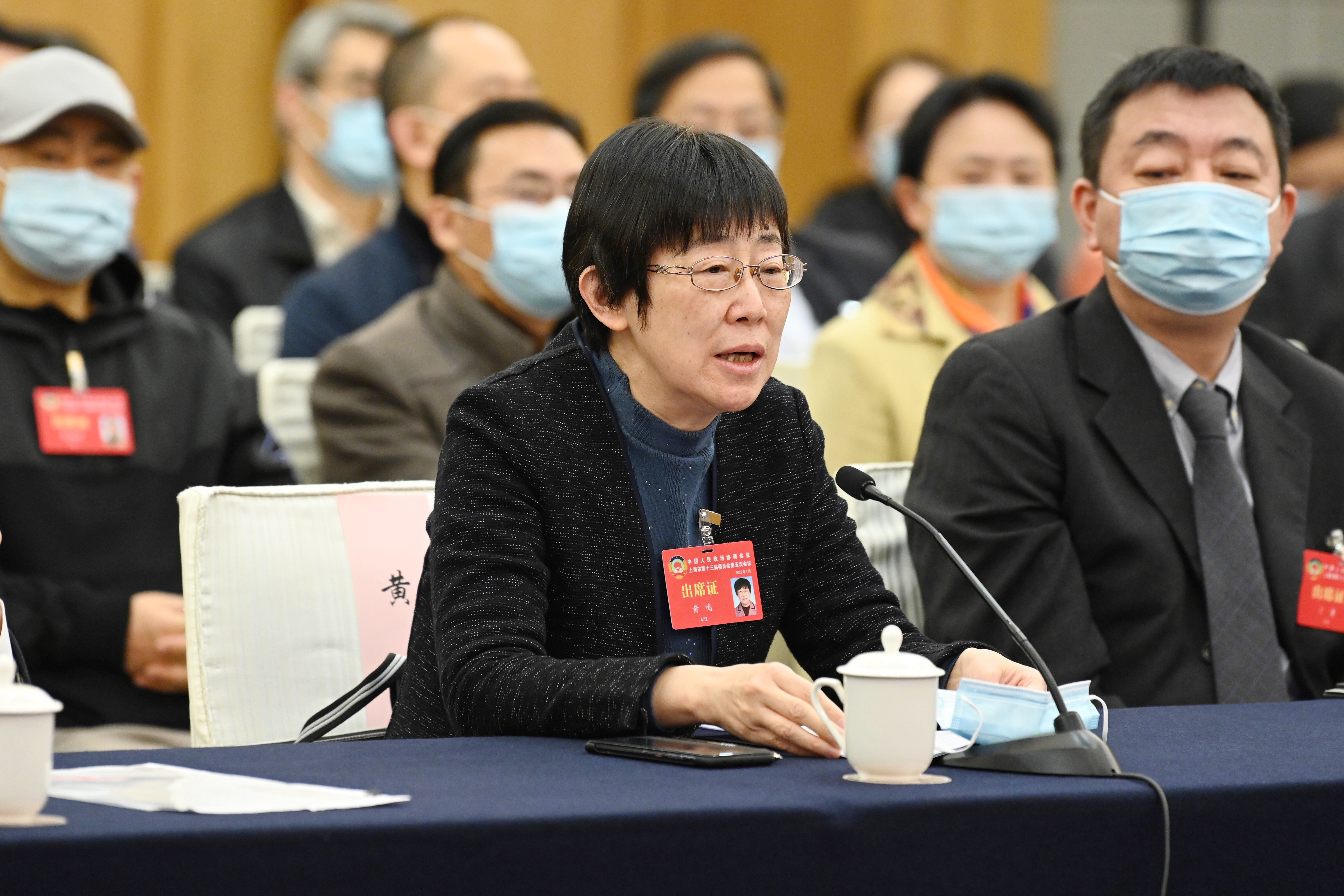 上海市政协常委黄鸣&nbsp;&nbsp;&nbsp;澎湃新闻记者 朱伟辉 图