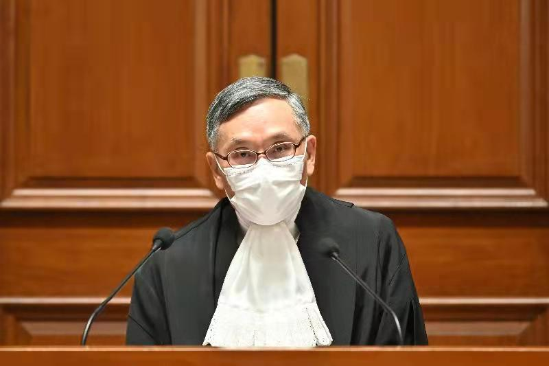 终审法院首席法官张举能张举能说,独立的司法机构对于香港在一国
