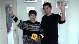 一起向冬奥丨12岁男孩用36个魔方拼出“北京冬奥会加油”