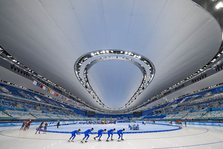 北京冬奥会冰丝带场馆图片