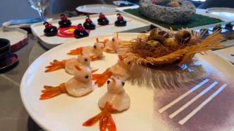 北京餐馆创意菜“鸟巢”、“冰立方”上餐桌