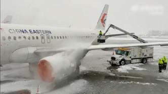 大雪影响合肥机场关闭3小时后恢复通航，首架出港航班已起飞