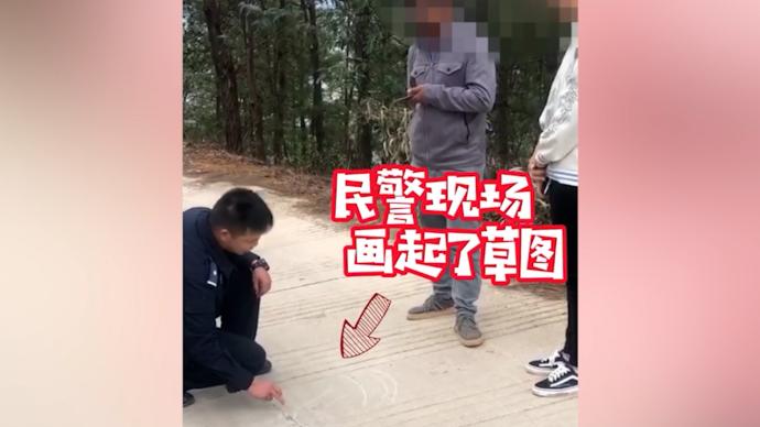 警察的技能有多广？调解中途能“作画”