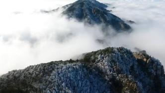 瞰见｜云海雪景九华山