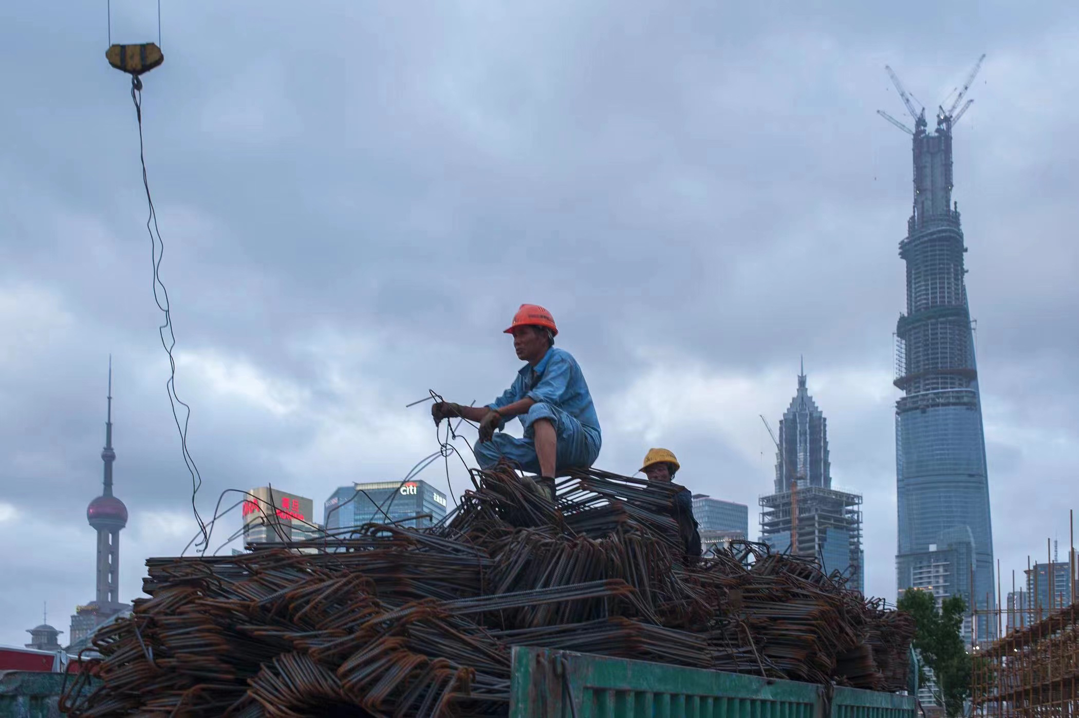 建筑工人劳动摄影作品图片