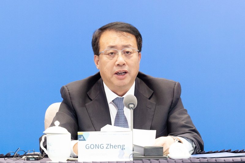 上海第46届世赛准备周会议开幕,胡春华视频致辞,张纪南龚正汉弗莱斯致辞