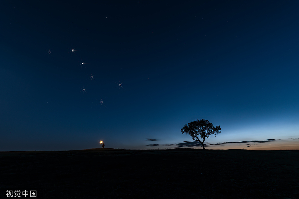 勺子柄形状的北斗七星 来源:视觉中国