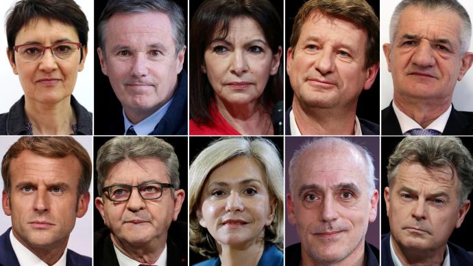 法国大选12人参选，唯一悬念是谁能进入第二轮“陪跑”马克龙？