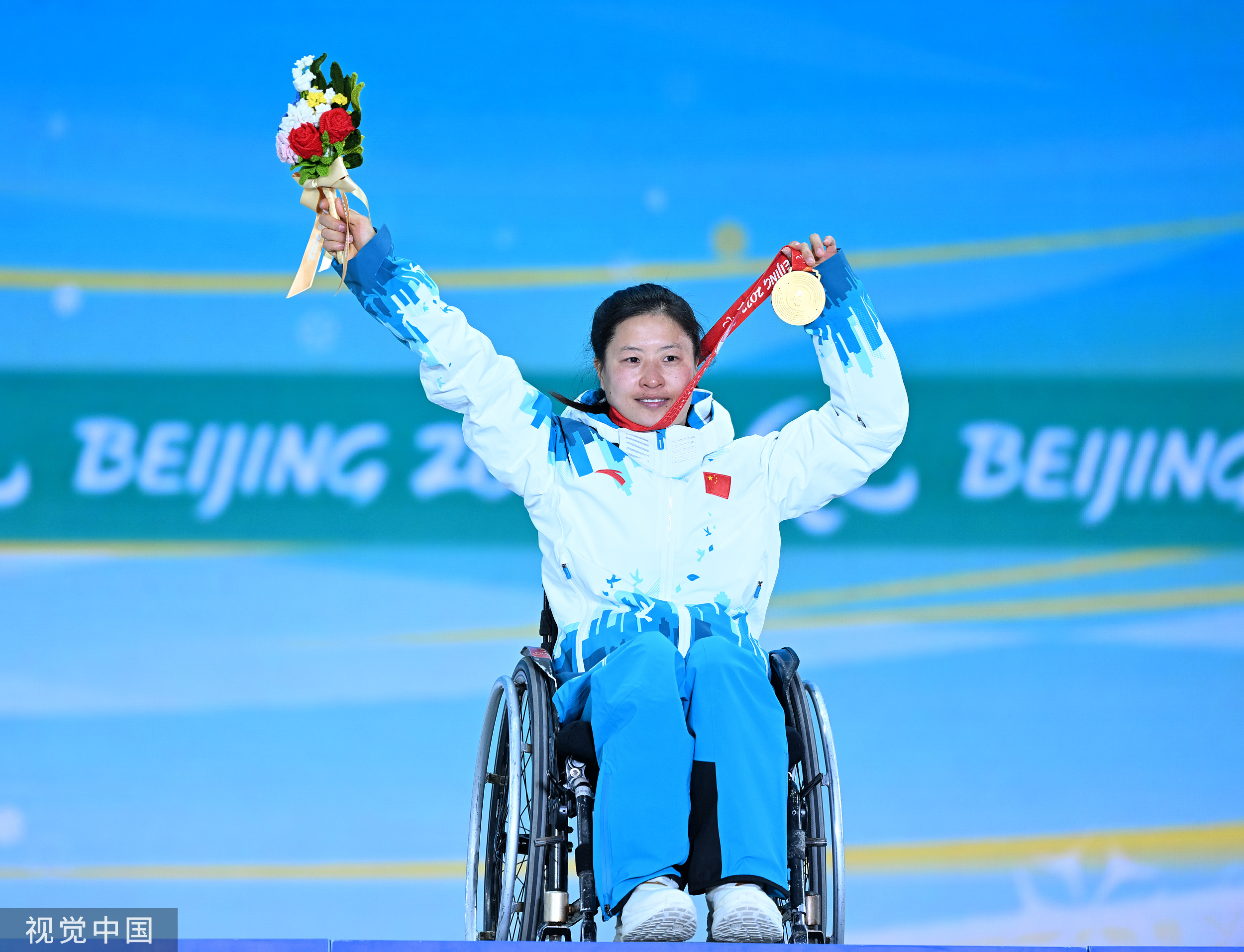 楊洪瓊越野滑雪短距離坐姿組奪金她曾是輪椅籃球選手