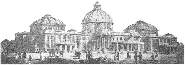 德国建筑师罗克格（Curt Rothkegel）为清末预备立宪而设计的资政院大厦效果图。