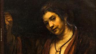 徐悲鸿临摹的伦勃朗《妇人倚窗像》，是如何修复的？