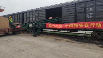 今明两天，500吨大米计划由铁路运往上海