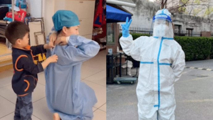 上海寶媽做社區(qū)抗疫志愿者,她是孩子們心中的“宇航員醫(yī)生”
