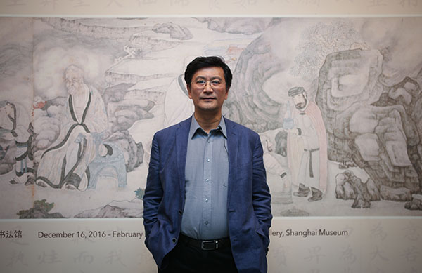 上海博物馆馆长杨志刚。 澎湃新闻记者 贾茹 图