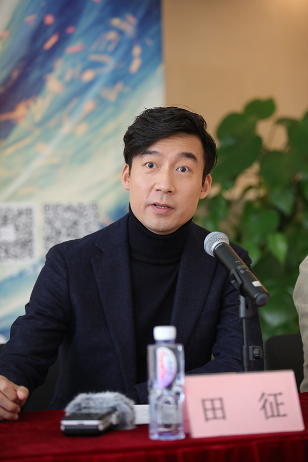 演员田征&nbsp; 王昊宸 摄