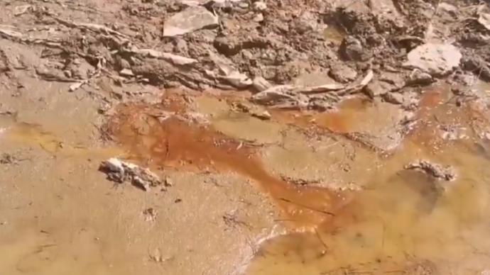 陜西延川回應一煉油廠周邊河道滲油：淺表油層原油外滲，正在整改