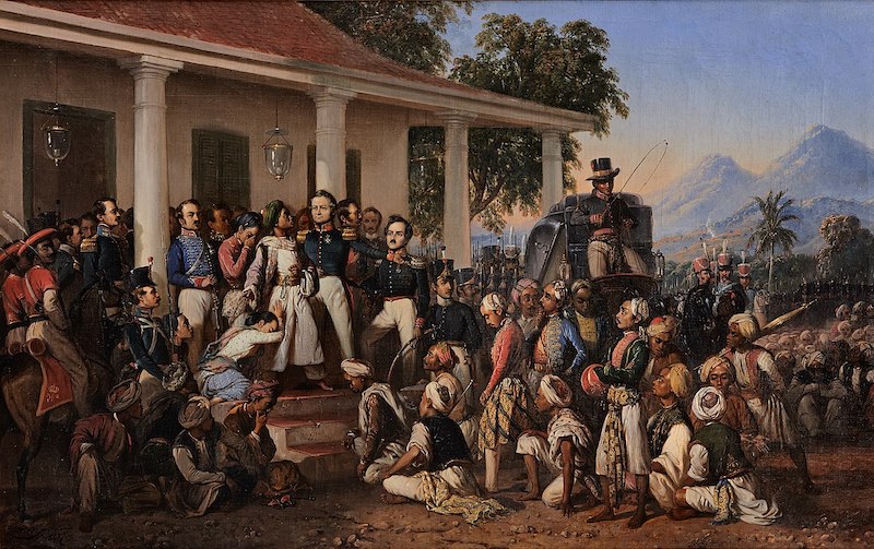 《逮捕蒂博·尼哥罗》，拉登·萨利赫，1857年，印尼总统宫，雅加