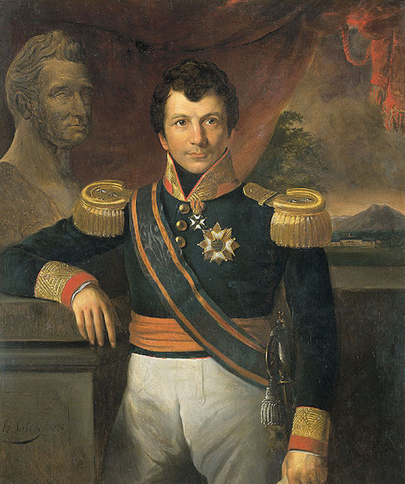 《约翰内斯·范登博斯总督肖像》，拉登·萨利赫，1836年，荷兰国立博物馆藏