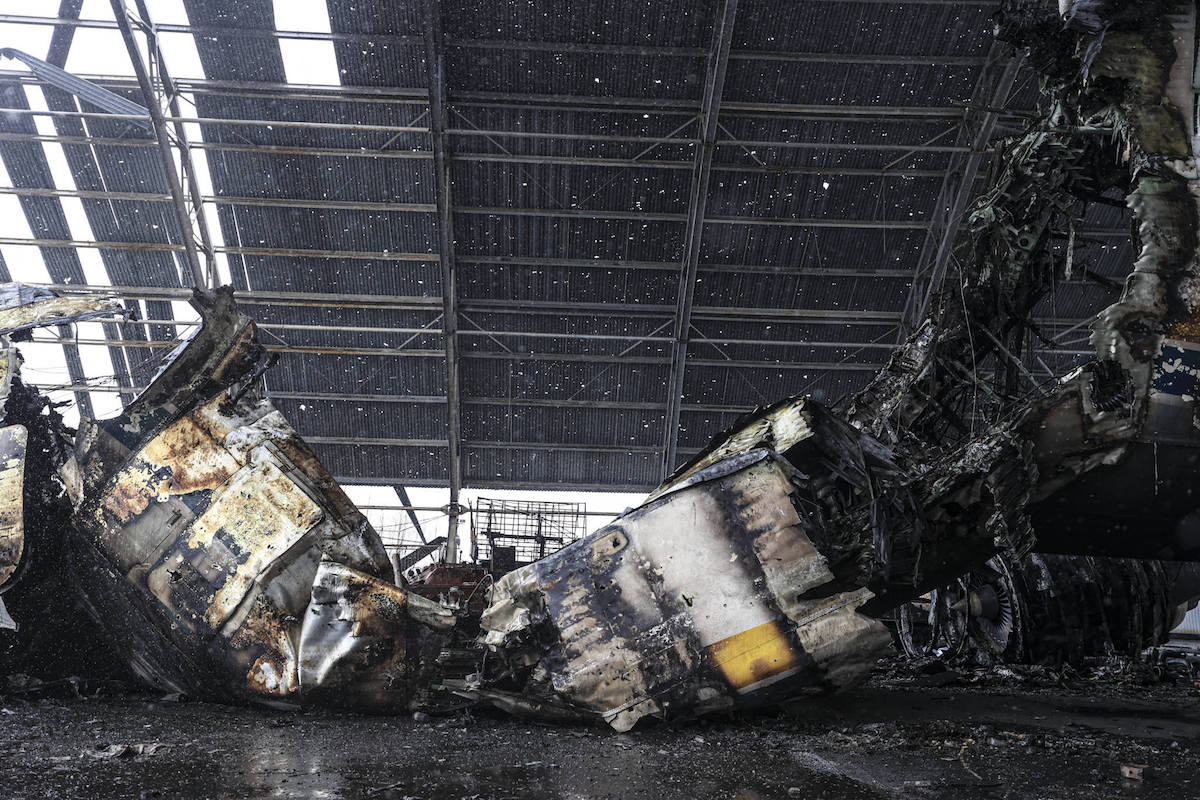安225运输机坠毁图片