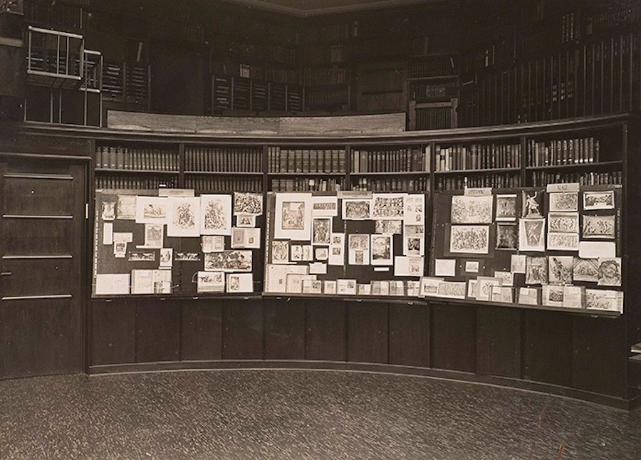 图十三：《记忆女神图集》，1927年汉堡瓦尔堡图书馆内讲演配套展示