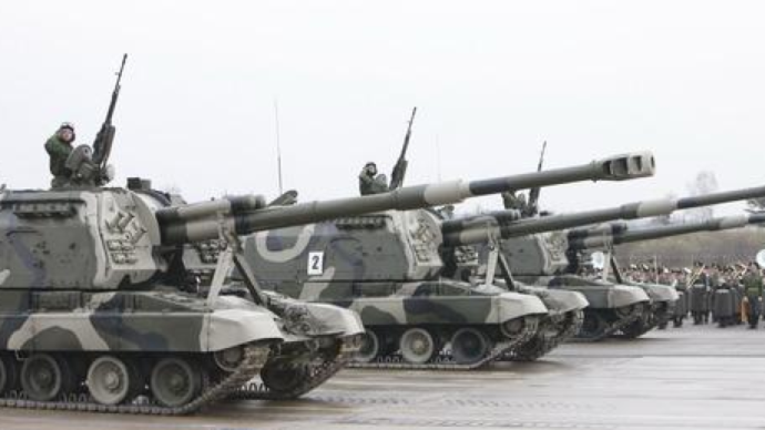 俄罗斯举行卫国战争胜利日阅兵彩排