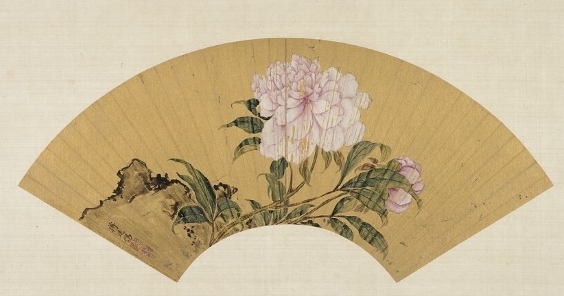《芍藥》 本幅選自臺北故宮博物院藏蔣廷錫“花卉畫冊”