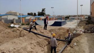 中国援突尼斯青体中心项目五一前加紧施工
