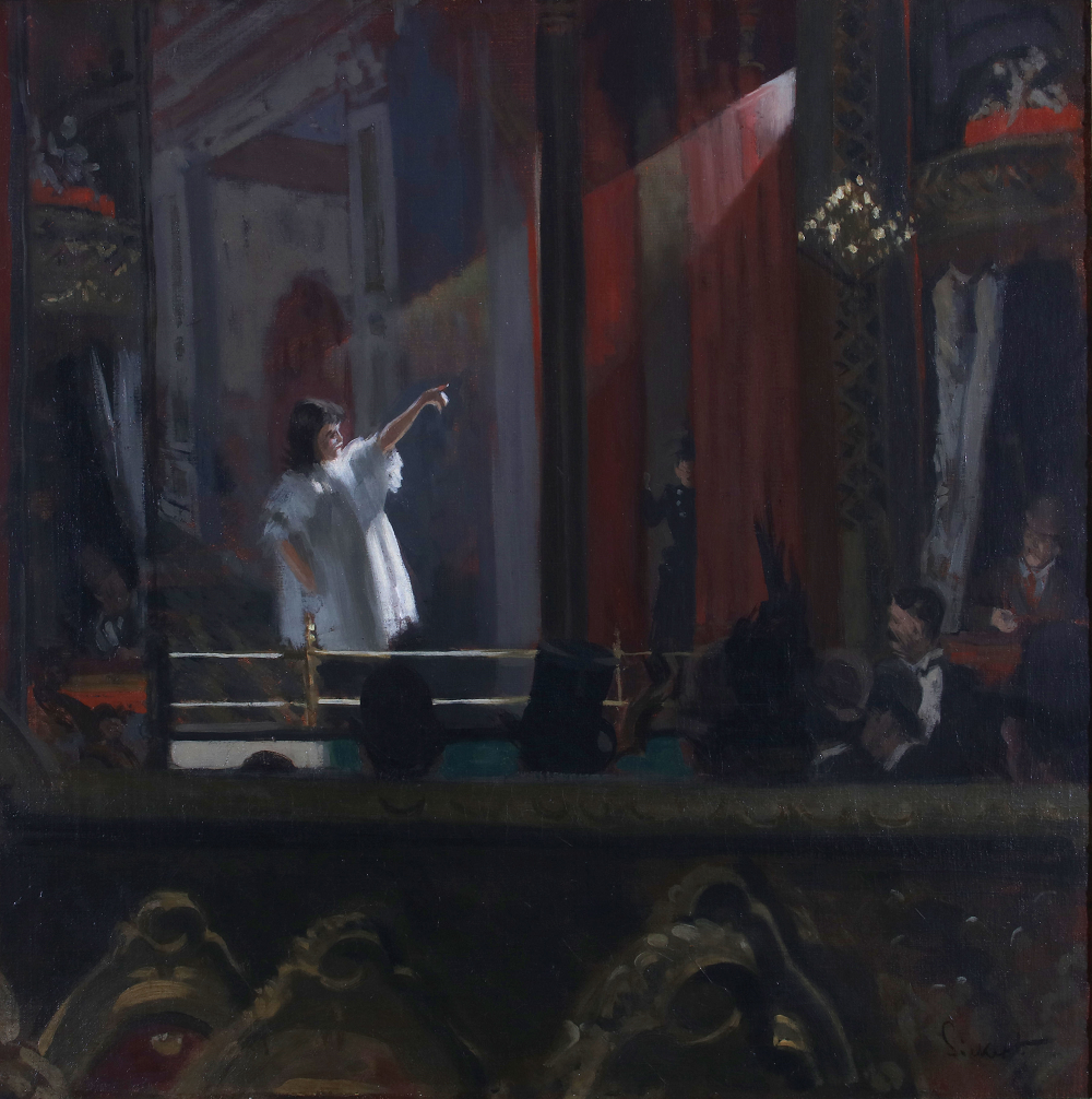 西克特，《海瑟林顿在贝德福德音乐厅》，1888—1889，私人藏