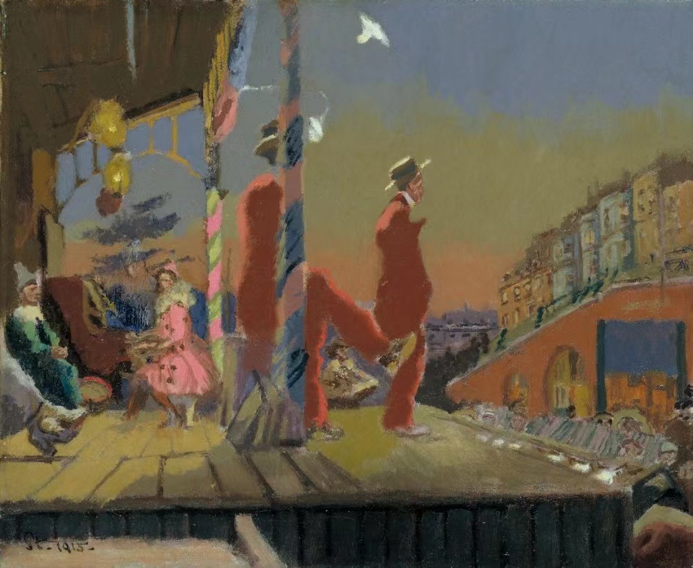 西克特，《布莱顿小丑》，1915年，泰特不列颠美术馆藏
