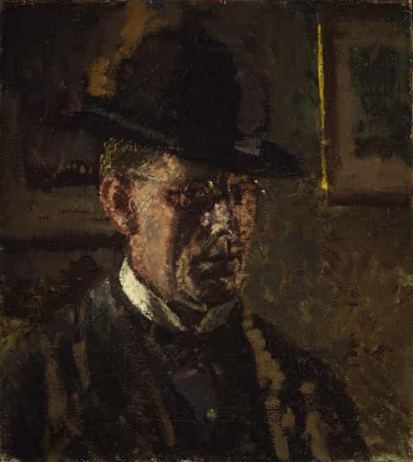 西克特，《自画像》，1908 年，南安普敦市美术馆藏