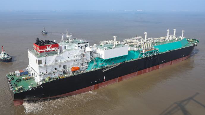 全球最大淺水航道LNG船今日氣體試航，目標月底完工交付