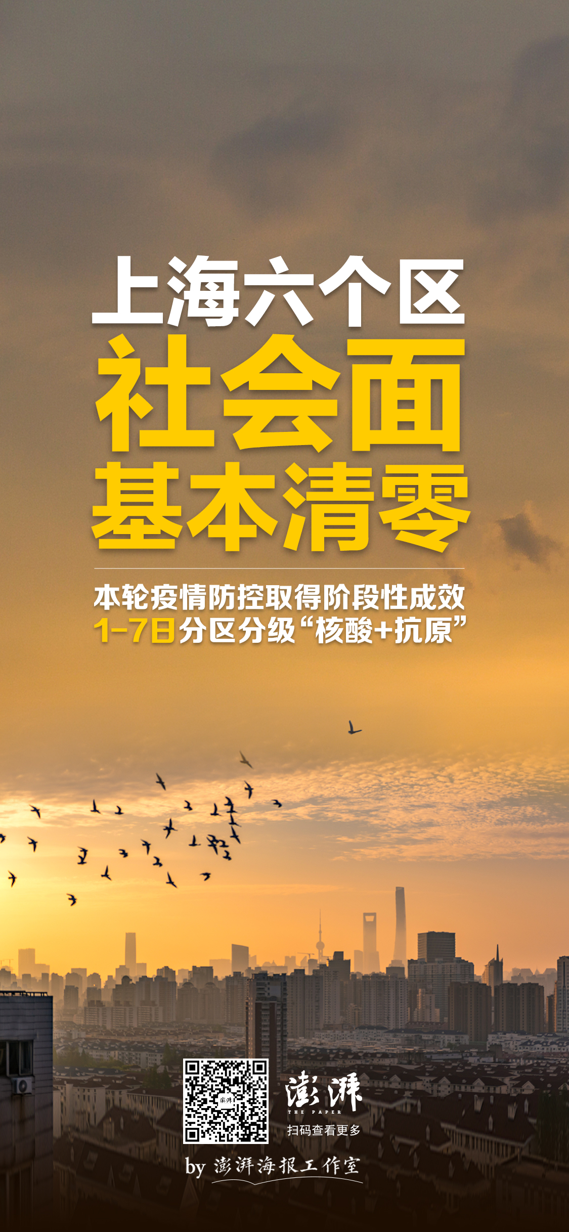 每日战疫海报丨上海六个区社会面基本清零