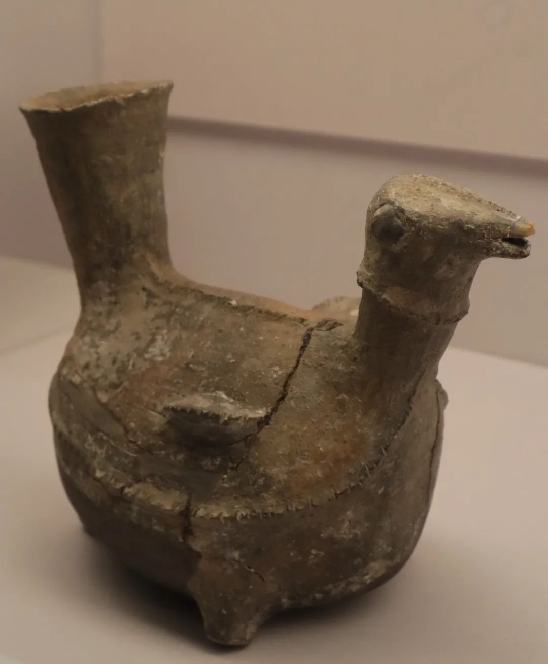 鳥形鬹 新石器時代晚期 山東省長島北莊遺址出土