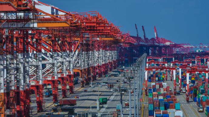 洋山特殊综合保税区一季度进出口额422亿元，同比增36%