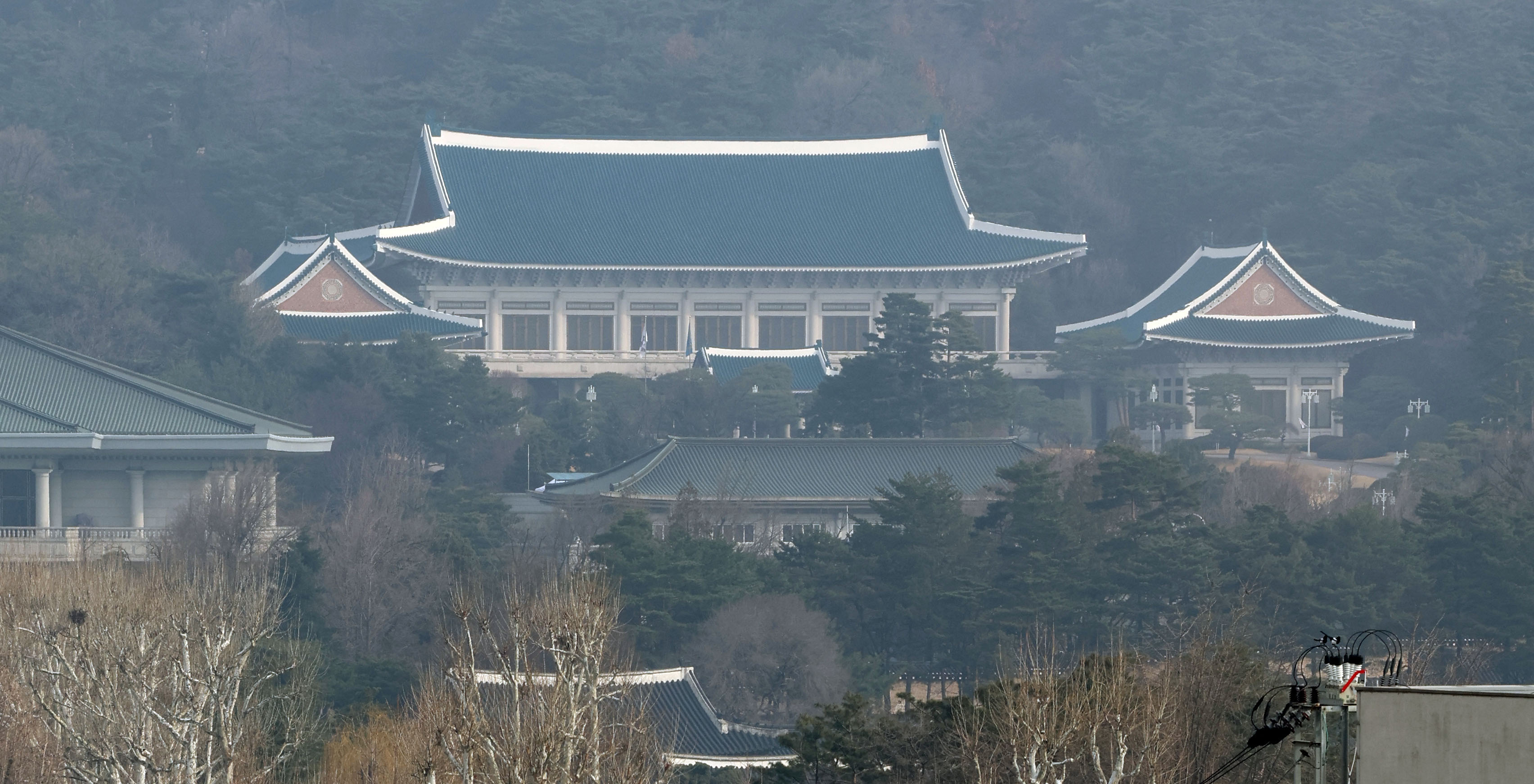 韩国总统府青瓦台照片图片