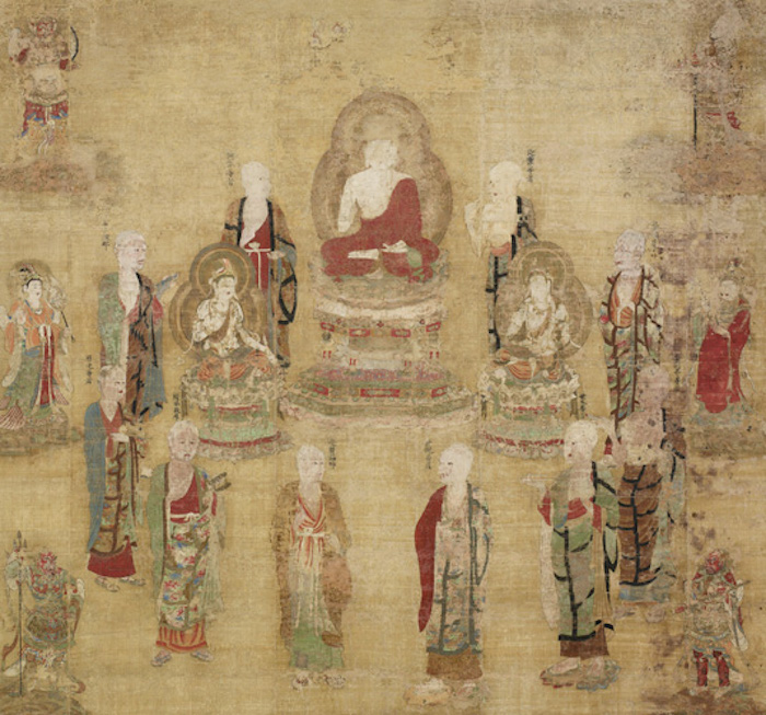 《俱舍曼荼罗》，吉祥时期（12世纪），奈良东大寺，日本国宝，后期展品