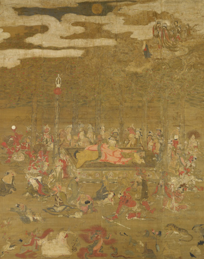 《佛涅槃图》，南北朝时期 康永4年（1345），东京・根津美术馆，前期展示